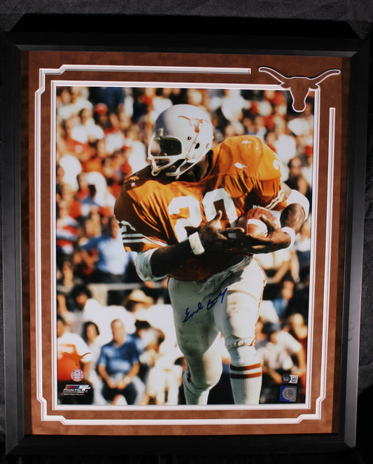 Earl Campbell Signed Photo Framed