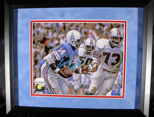 Earl Campbell Signed Photo Framed