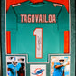 Tua Tagovailoa Signed Framed Jersey