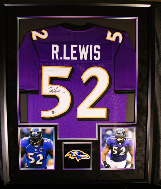 Ray Lewis Signed Jersey Framed