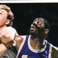 Larry Bird and Magic Johnson Signed Photo Framed