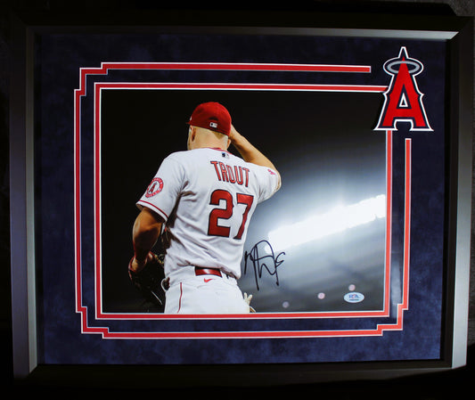 Mike Trout Signed Framed Photo