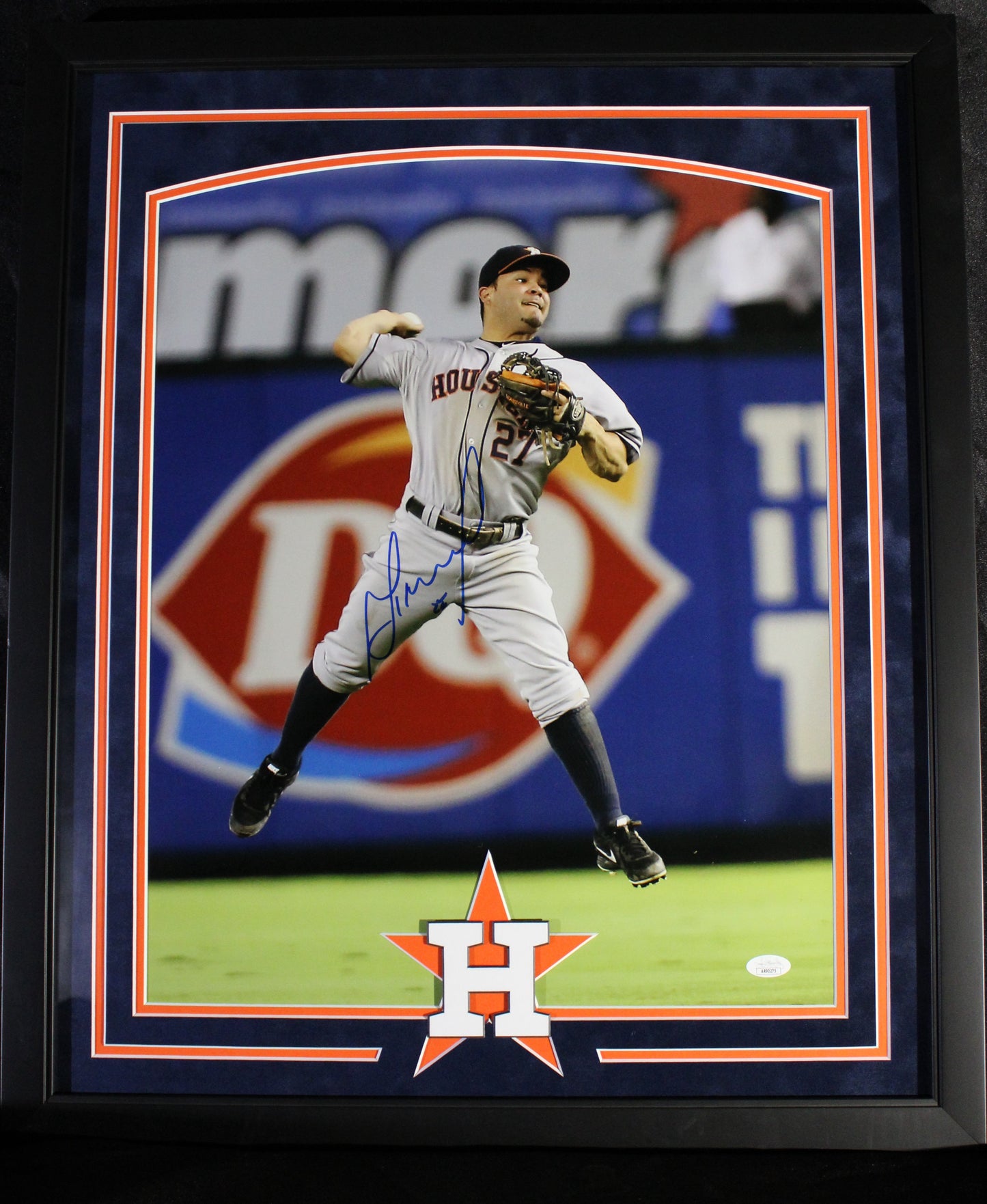 Jose Altuve Signed Framed Photo