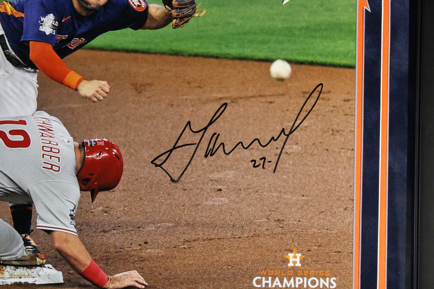 Jose Altuve Signed Framed Photo