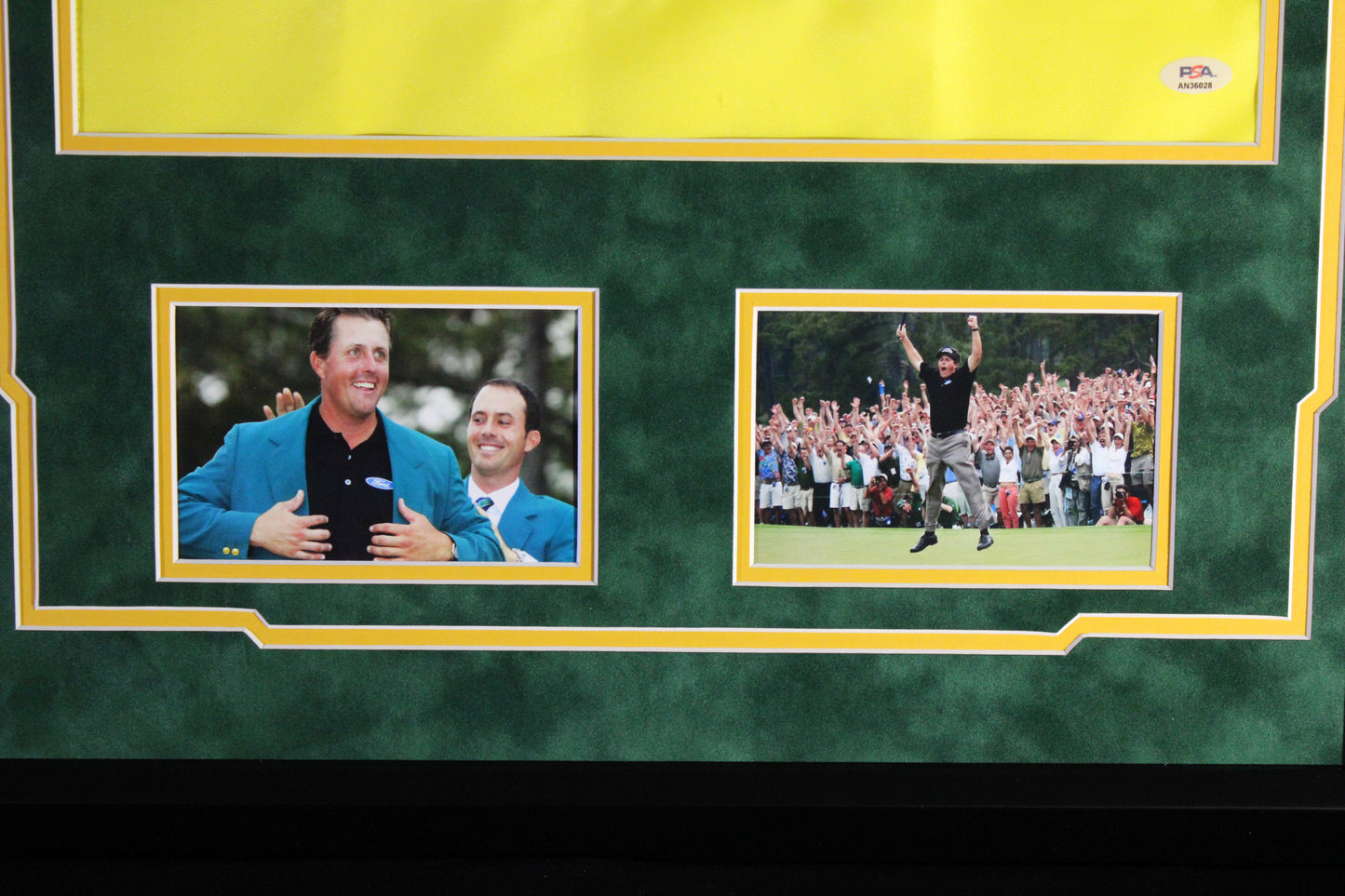 Dustin Johnson Signed Master Flag Framed