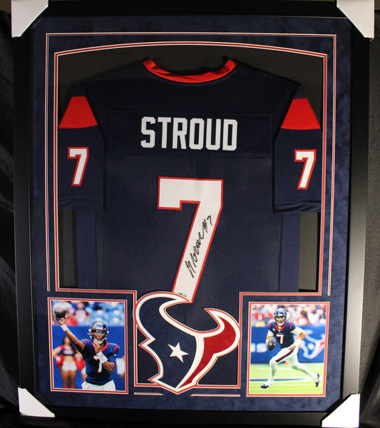 CJ Stroud Singed Framed Jersey