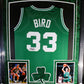 Larry Bird Signed Framed Jersey