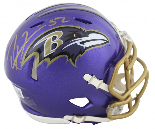 Ray Lewis Signed Flash Mini Helmet